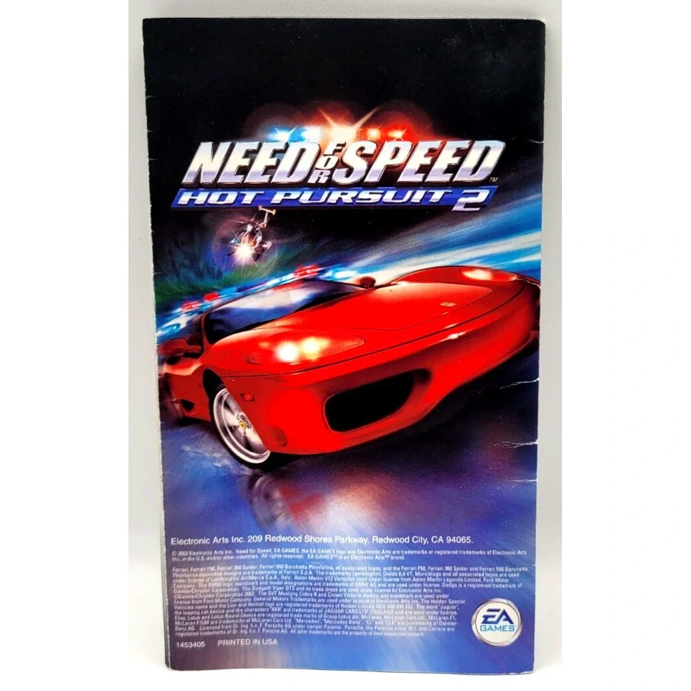 Need For Speed Hot Pursuit‎ 2 MANUAL ONLY NINTENDO GAMECUBE